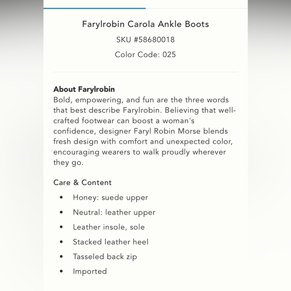 ❤️Anthropoligie Farylrobin Carola Ankle Boots - Picture 7 of 11